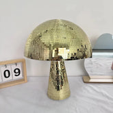 Handmade Retro Reflective Mushroom Disco Mirror Ball for Home Decor - Himpall